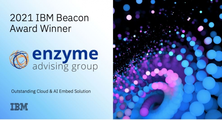 Enzyme Advising Group, guardonat per segona vegada amb el premi 'IBM Beacon 2021'.
